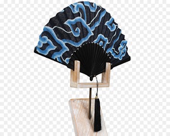 Sarinah Batik Textile Silk Hand fan - Wayang Golek 