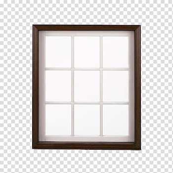 Sash window frame, Black white windows transparent background PNG clipart