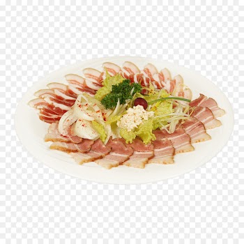 Sashimi European cuisine Prosciutto Salo Dish - carpaccio insignia 