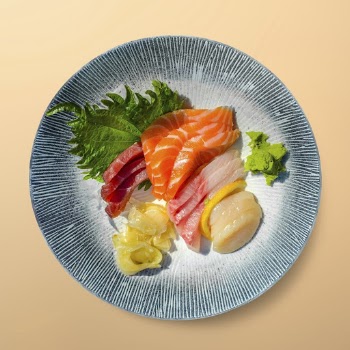 Sashimi on a plate, food | Free PSD - rawpixel