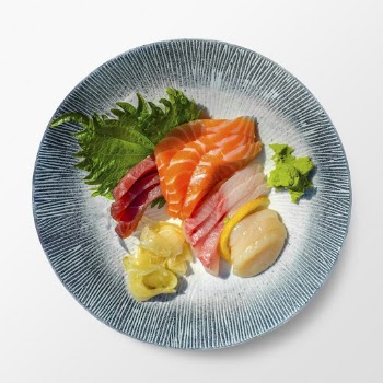 Sashimi on a plate, food | Free PSD - rawpixel
