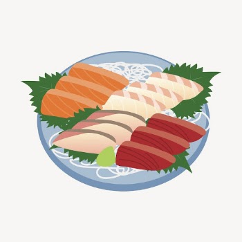 Sashimi platter clipart, Japanese food | Free Vector - rawpixel
