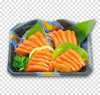 Sashimi Sushi Bar Smoked salmon Makoto, sushi transparent background PNG clipart