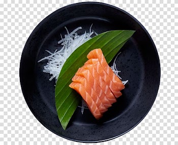 Sashimi Sushi Japanese Cuisine Smoked salmon Makizushi, sushi va sashimi transparent background PNG clipart