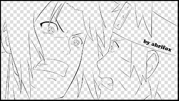 Sasuke vs naruto naruto shippuden line art transparent background PNG clipart