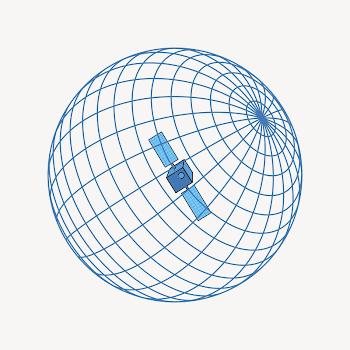 Satellite network clipart illustration psd. | Free PSD - rawpixel