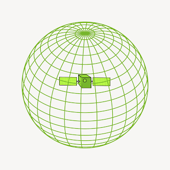 Satellite network collage element illustration | Free Vector - rawpixel