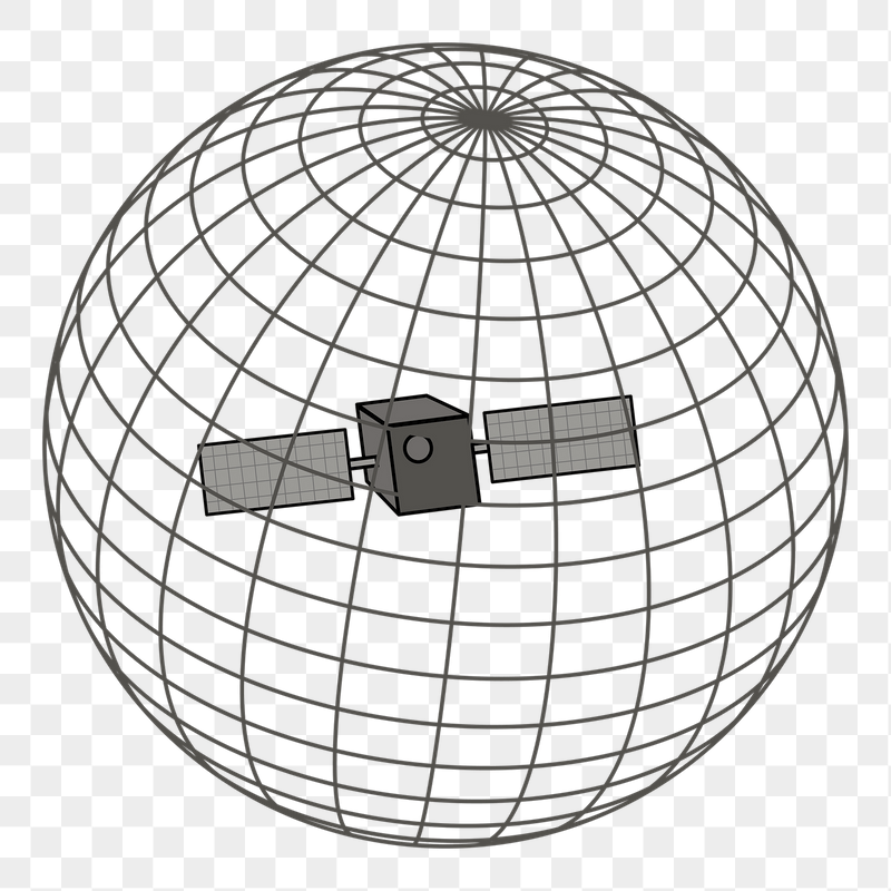 Satellite network png sticker illustration, | Free PNG - rawpixel