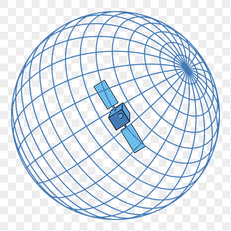 Satellite network png sticker illustration, | Free PNG - rawpixel