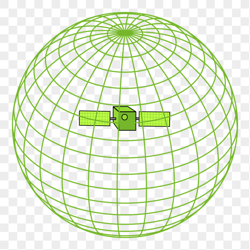 Satellite network png sticker illustration, | Free PNG - rawpixel