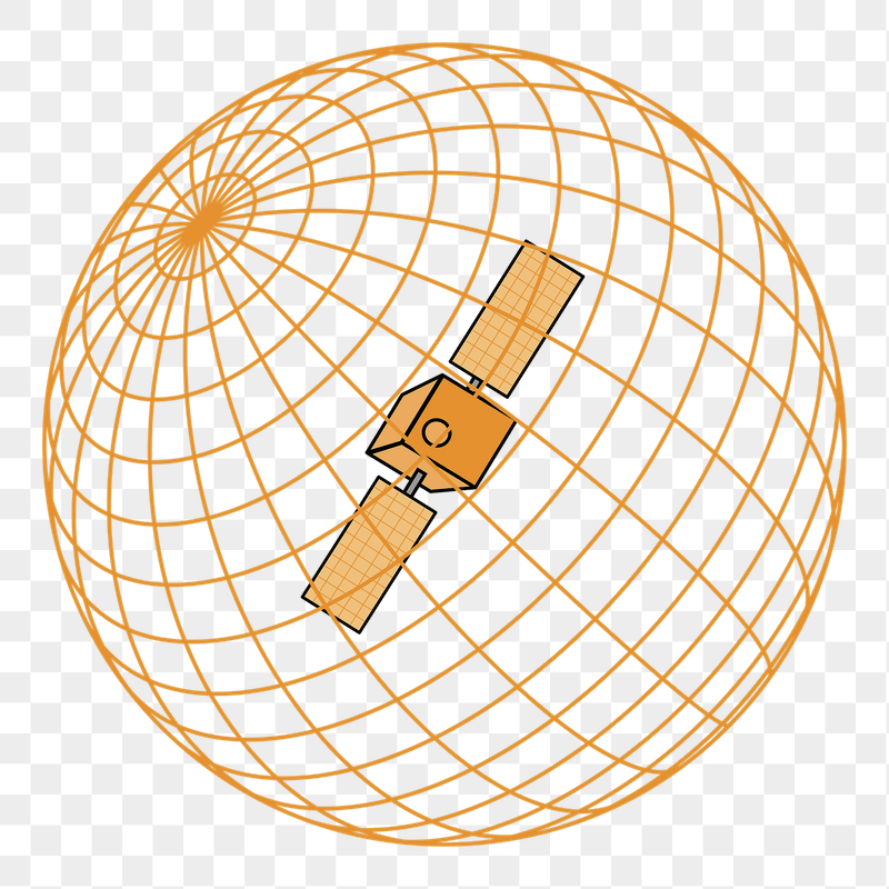 Satellite network png sticker illustration, | Free PNG - rawpixel