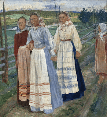 Saturday Evening (1900) painting in high | Free Photo - rawpixel