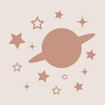 Saturn, galaxy sticker, pink stars | Free PSD - rawpixel