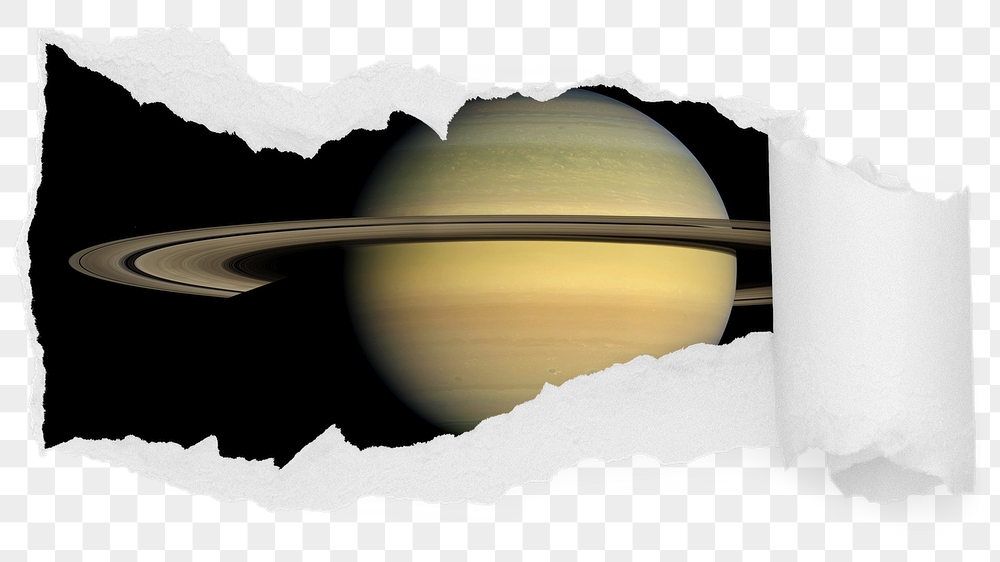Saturn planet png ripped paper | Free PNG - rawpixel