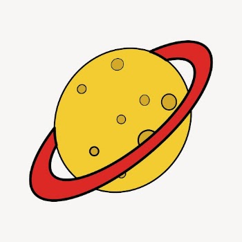 Saturn planet sticker, galaxy doodle | Free Vector - rawpixel