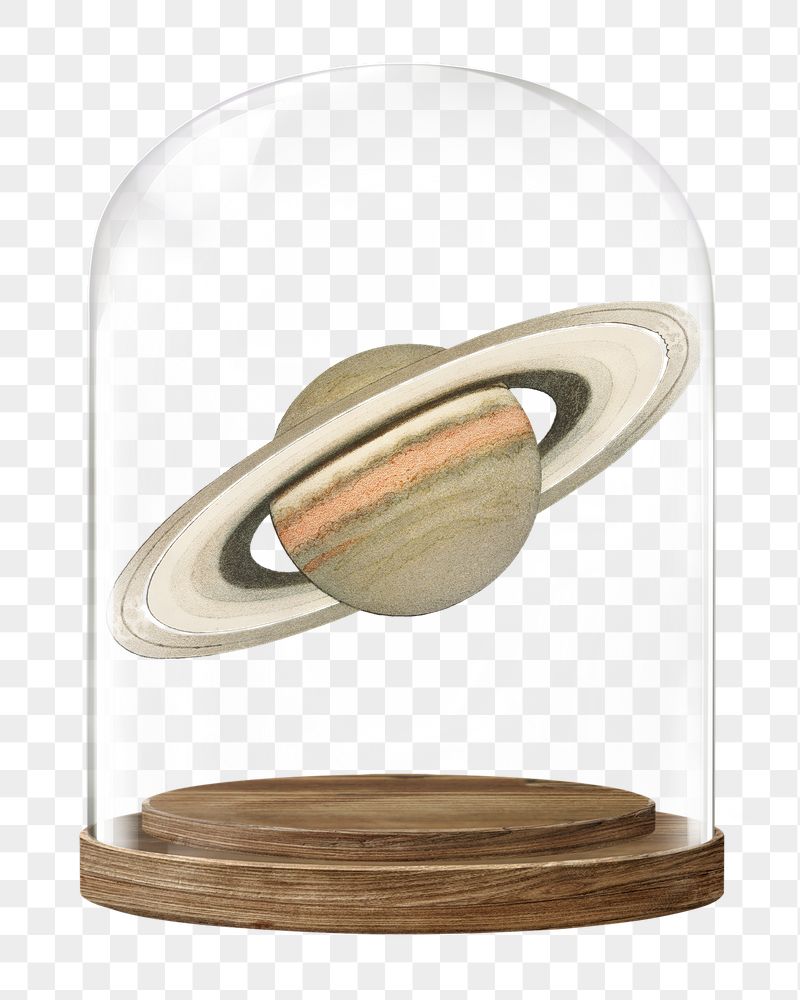 Saturn png glass dome sticker, | Free PNG - rawpixel