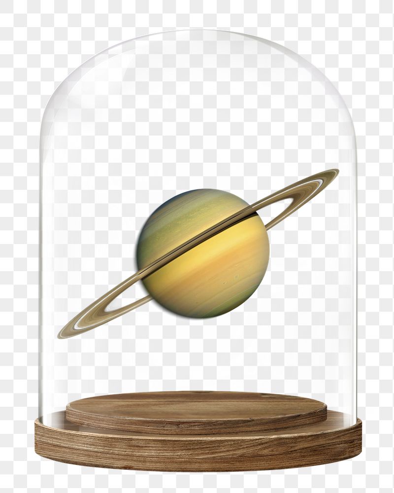 Saturn png glass dome sticker, | Free PNG - rawpixel