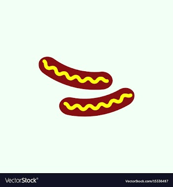 Sausage grilled icon vector image