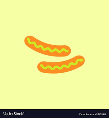 Sausage grilled icon vector image