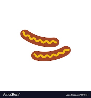 Sausage grilled icon vector image