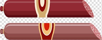 Sausage Ham Mortadella Barbecue Spanish Cuisine, Hand painted colorful sausage ham transparent background PNG clipart