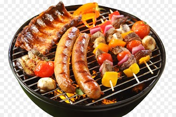 Sausage Hamburger Barbecue chicken Steak - Charcoal Grill 
