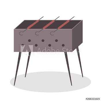 Sausage on the BBQ grill