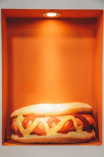 Sausage Sandwich on Box