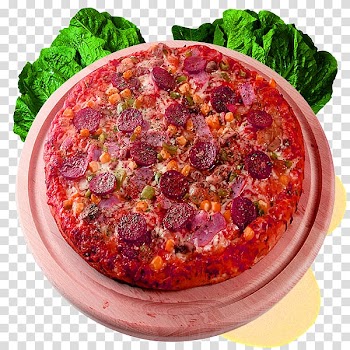 Sausage Sicilian pizza Bacon roll Meatloaf, Bacon cake in kind transparent background PNG clipart