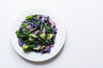 Sauteed spring seasonal vegetables 
