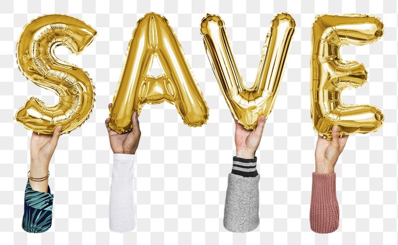 Save balloon png word sticker, | Free PNG - rawpixel