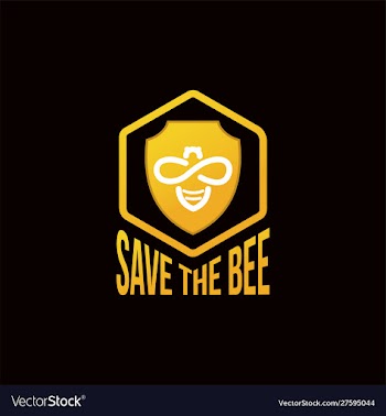 Save bee vector image