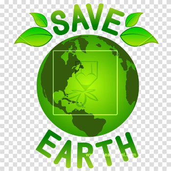 Save Earth Transparent Background PNG