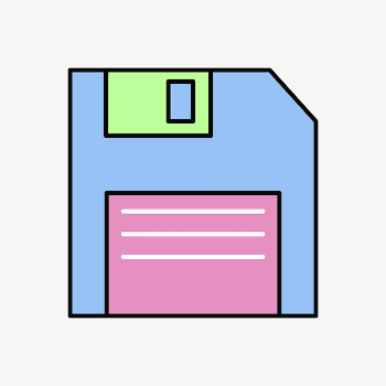 Save icon, floppy disk, colorful | Free Photo - rawpixel