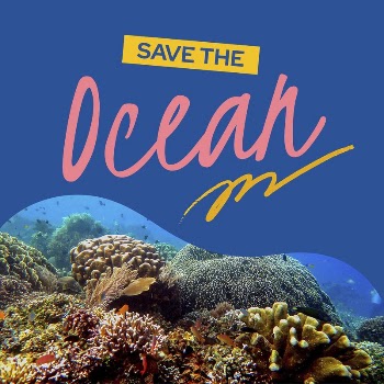 Save ocean Instagram post template, | Free PSD Template - rawpixel