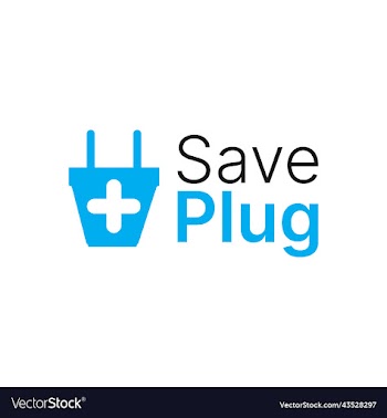 save plug logo design for plug company