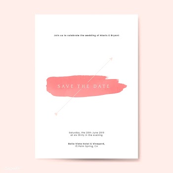 Save the date invitation card vector | Free stock vector - 524399