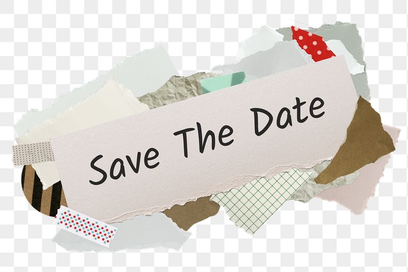 Save the date png word | Free PNG - rawpixel