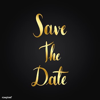 Save the date typography style vector | Free stock vector - 517837