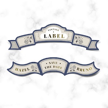 Save the date vintage wedding invitation labe.. | Free stock vector - 542837