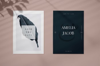 Save the date wedding invitation | Free PSD Mockup - rawpixel