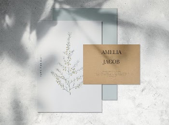 Save the date wedding invitation | Free PSD Mockup - rawpixel