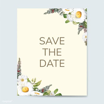 Save the date wedding invitation mockup card .. | Free stock vector - 518906