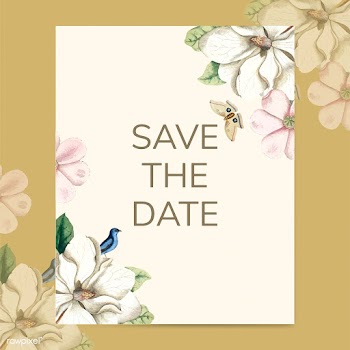 Save the date wedding invitation mockup vecto.. | Free stock vector - 518679