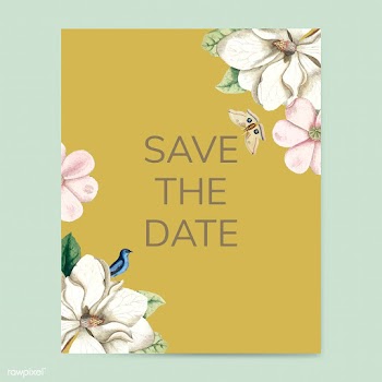 Save the date wedding invitation mockup vecto.. | Free stock vector - 518687