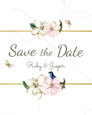 Save the date wedding invitation mockup vecto.. | Free stock vector - 518709