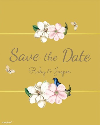 Save the date wedding invitation mockup vecto.. | Free stock vector - 518711
