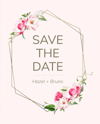 Save the date wedding invitation mockup vecto.. | Free stock vector - 518735