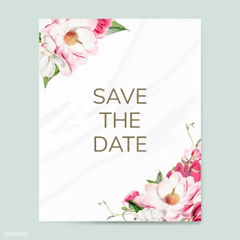 Save the date wedding invitation mockup vecto.. | Free stock vector - 518756
