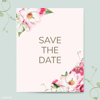 Save the date wedding invitation mockup vecto.. | Free stock vector - 518766